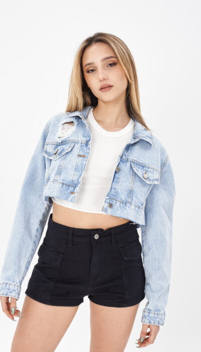 Campera Jean Andorra Celeste