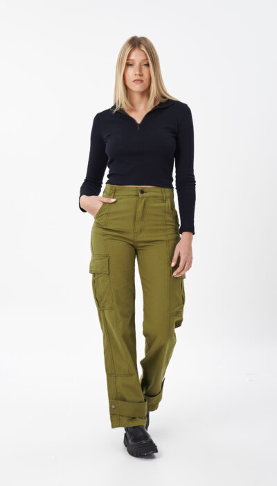 Pantalon Gabardina Maou Verde