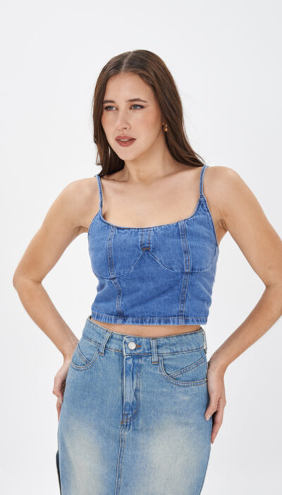 Top Jean Cupido Azul