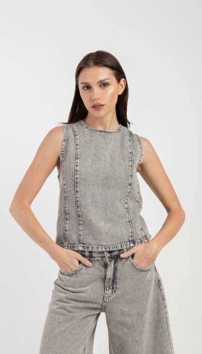 Top Jean Belona Gris