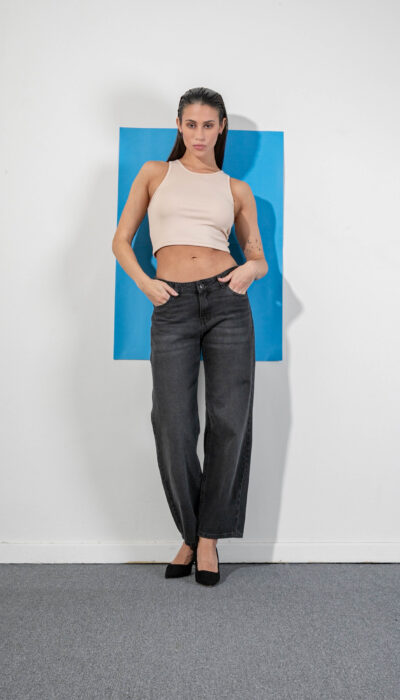 Pantalón Jean Recto Ceres Negro