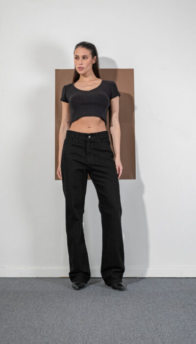 Pantalón Jean Recto Gilda Negro