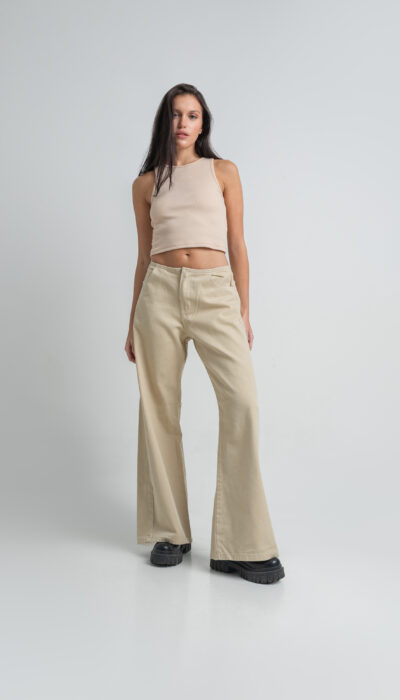 Pantalón Jean Recto Sabrina Natural