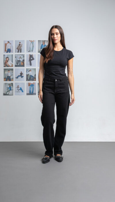 Pantalón Jean Recto Natalia Negro