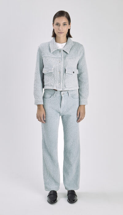 Pantalón Denim Recto Sia Celeste