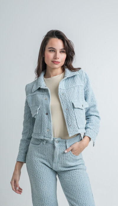 Chaqueta Corta Sia 2 Celeste