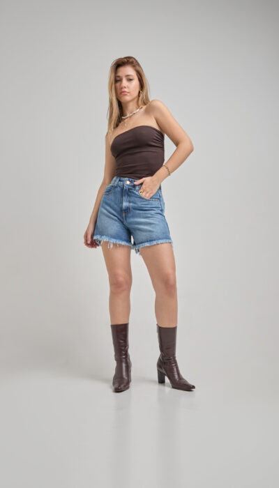 Short Jean Taylor Azul