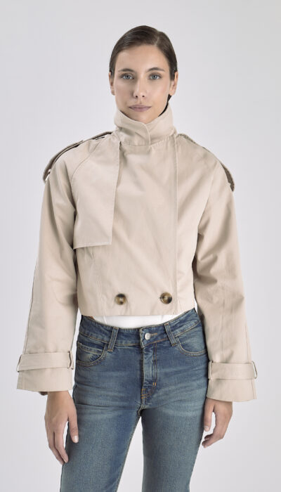 Chaqueta Trench Morioka Beige