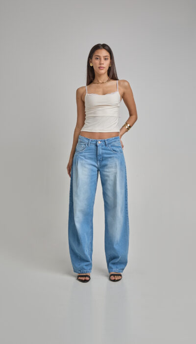 Pantalón Jean Balloon Bruno Celeste