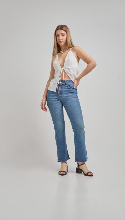 Pantalón Jean Flare Liam Celeste