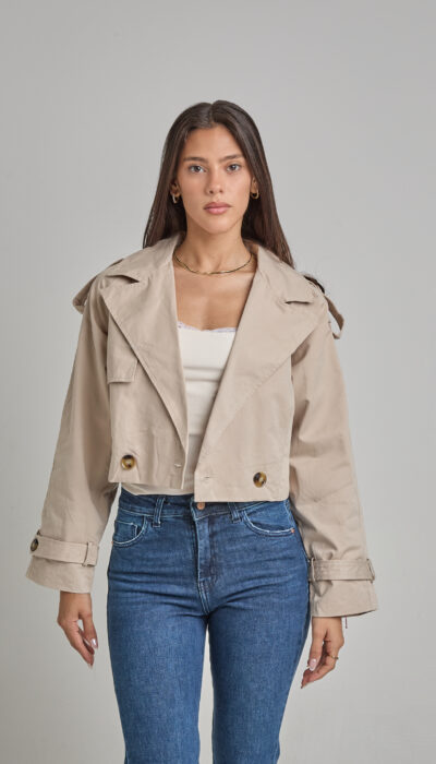 Chaqueta Trench Morioka Beige
