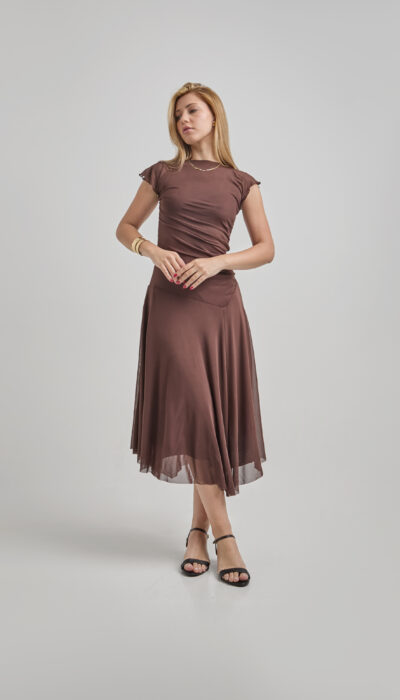 Vestido Linoire Choco