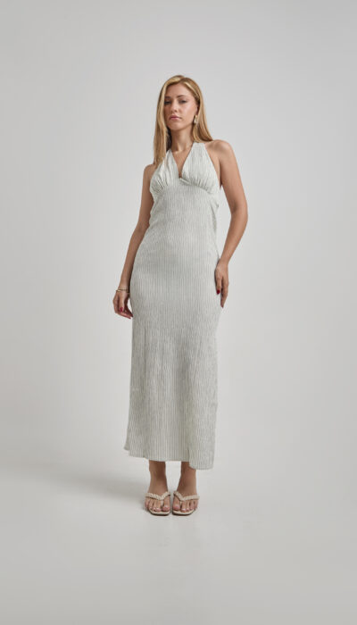 Vestido Orilla Celeste Claro