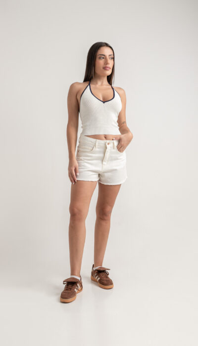 Short Jean Clásico Travis Crema