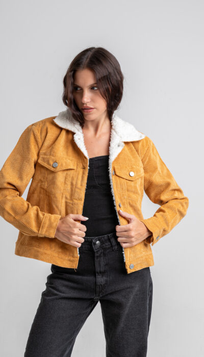 Chaqueta Corderito Gardenia Camel