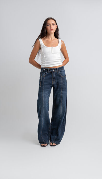 Pantalón Jean Balloon Lily Azul