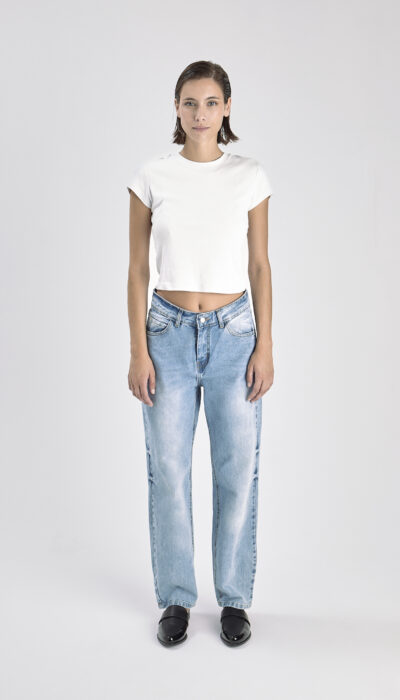 Pantalón Jean Recto Kuelgue Celeste