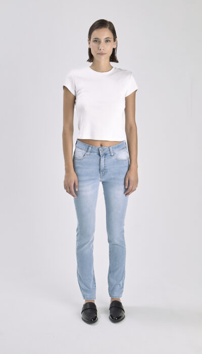 Pantalón Jean Chupin Aitana Celeste