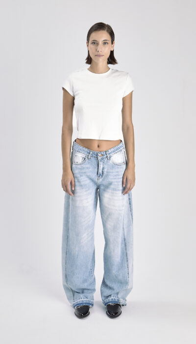 Pantalón Jean Balloon Zoe Celeste