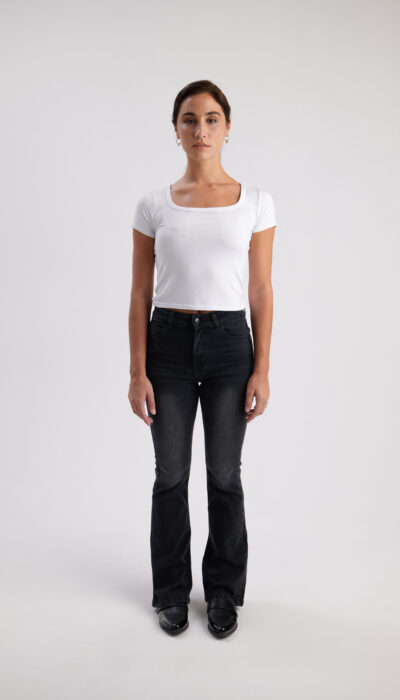 Pantalón Jean Oxford Juliana Negro