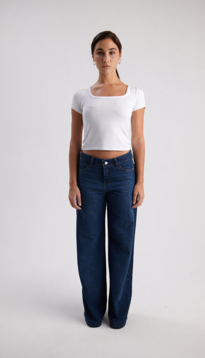 Pantalón Jean Wide Leg Lisa Azul