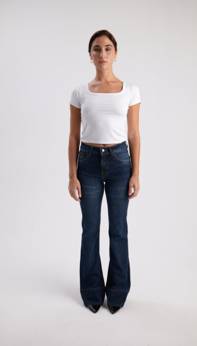 Pantalón Jean Flare Sofia Azul