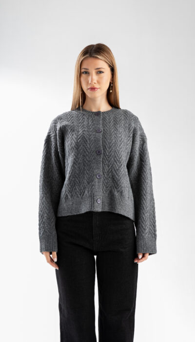 Saco Cardigan Glow Gris