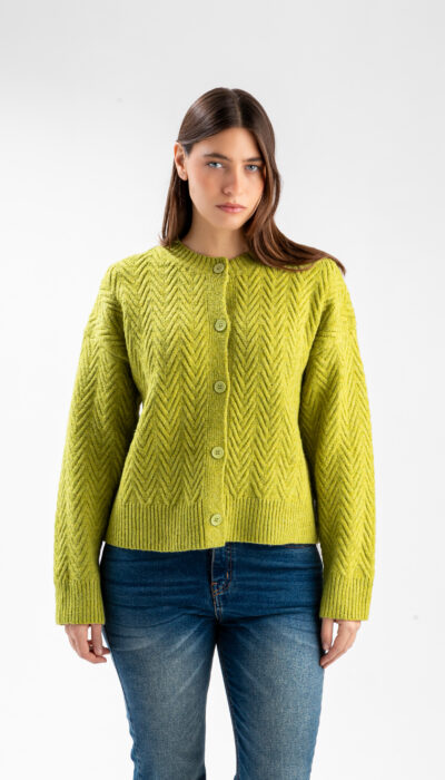 Saco Cardigan Glow Verde