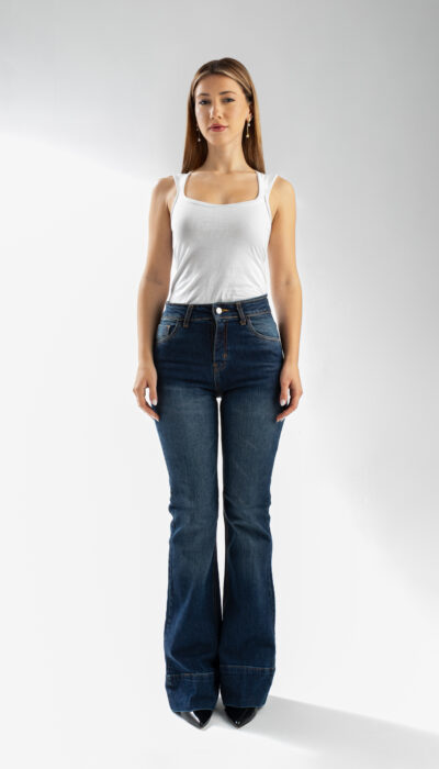 Pantalón Jean Flare Sofia Azul