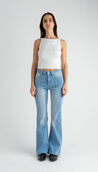 Pantalón Jean Oxford Noah Celeste Localizado
