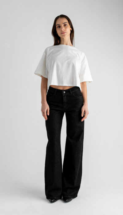 Pantalón Jean Wide Leg Bart 2 Negro
