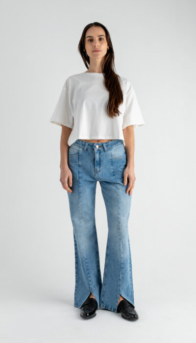 Pantalón Jean Recto Sadie Azul