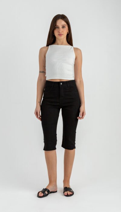 Bermuda Jean Capri Lyon Negro