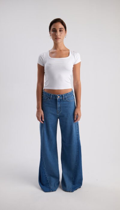 Pantalón Jean Wide Leg Maya Azul