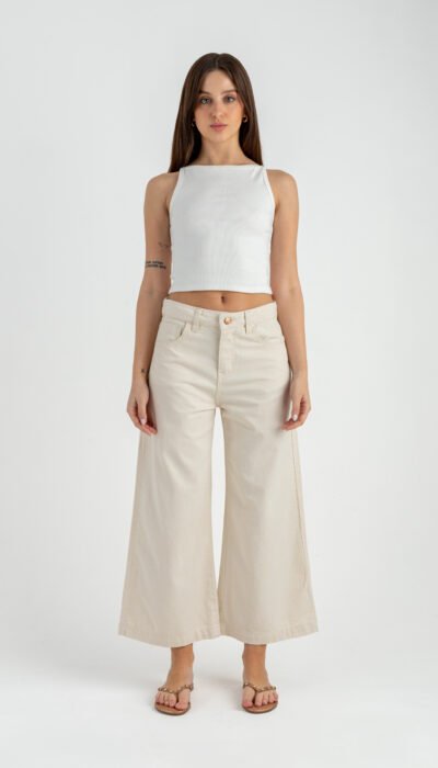 Pantalón Jean Culotte Marruecos Beige